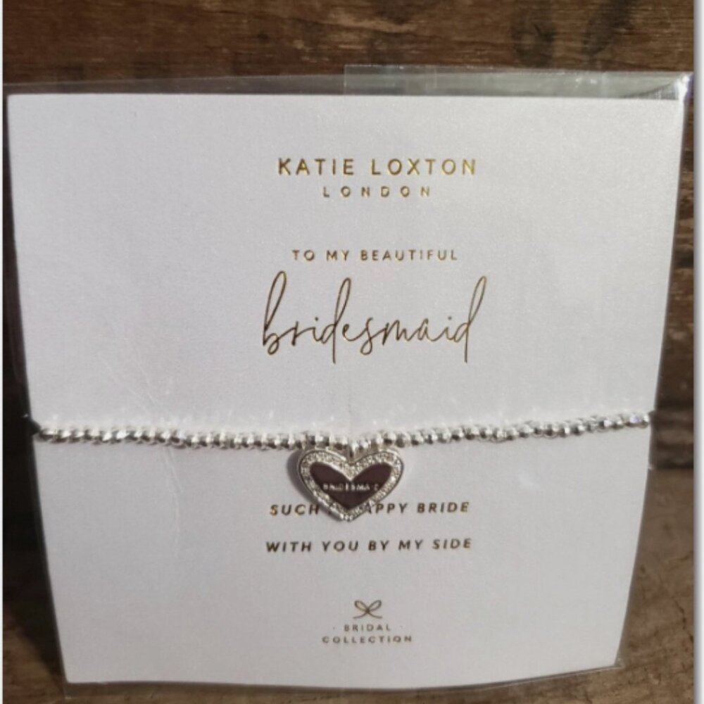 Katie Loxton Womens Silver Plate - BRIDESMAID - Bracelet